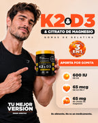 GOMITAS de K2&D3  con CITRATO de MAGNESIO