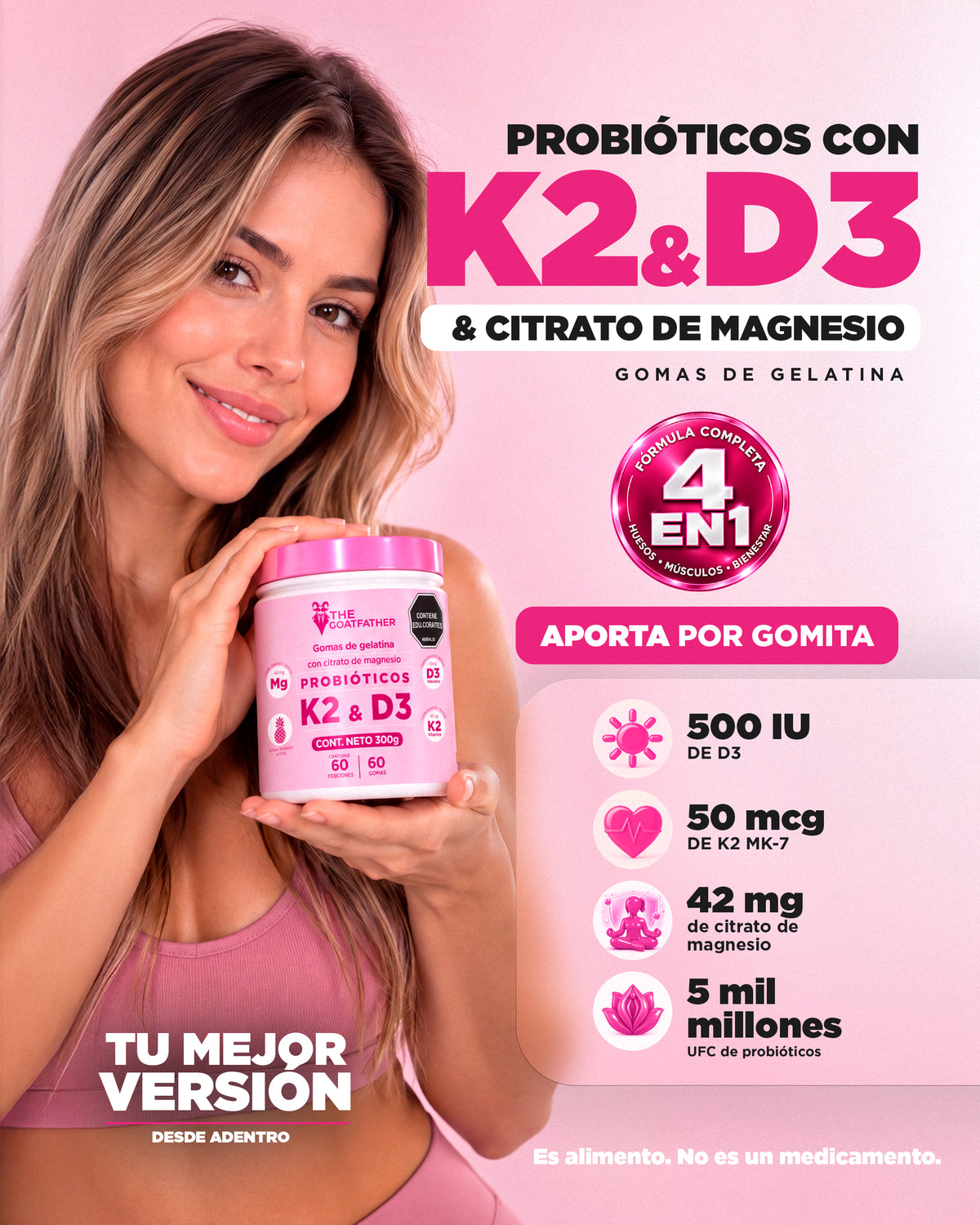 GOMITAS de PROBIÓTICOS con K2&D3