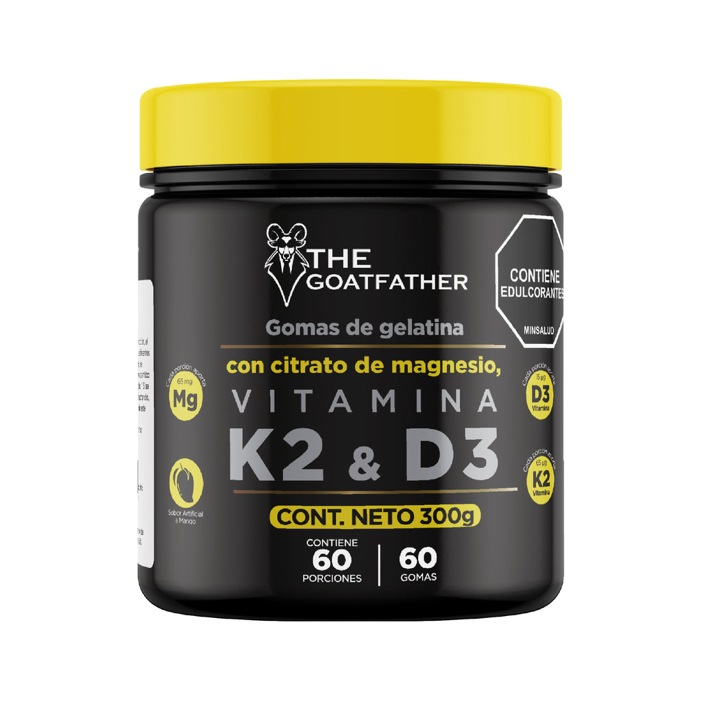GOMITAS de K2&D3  con CITRATO de MAGNESIO